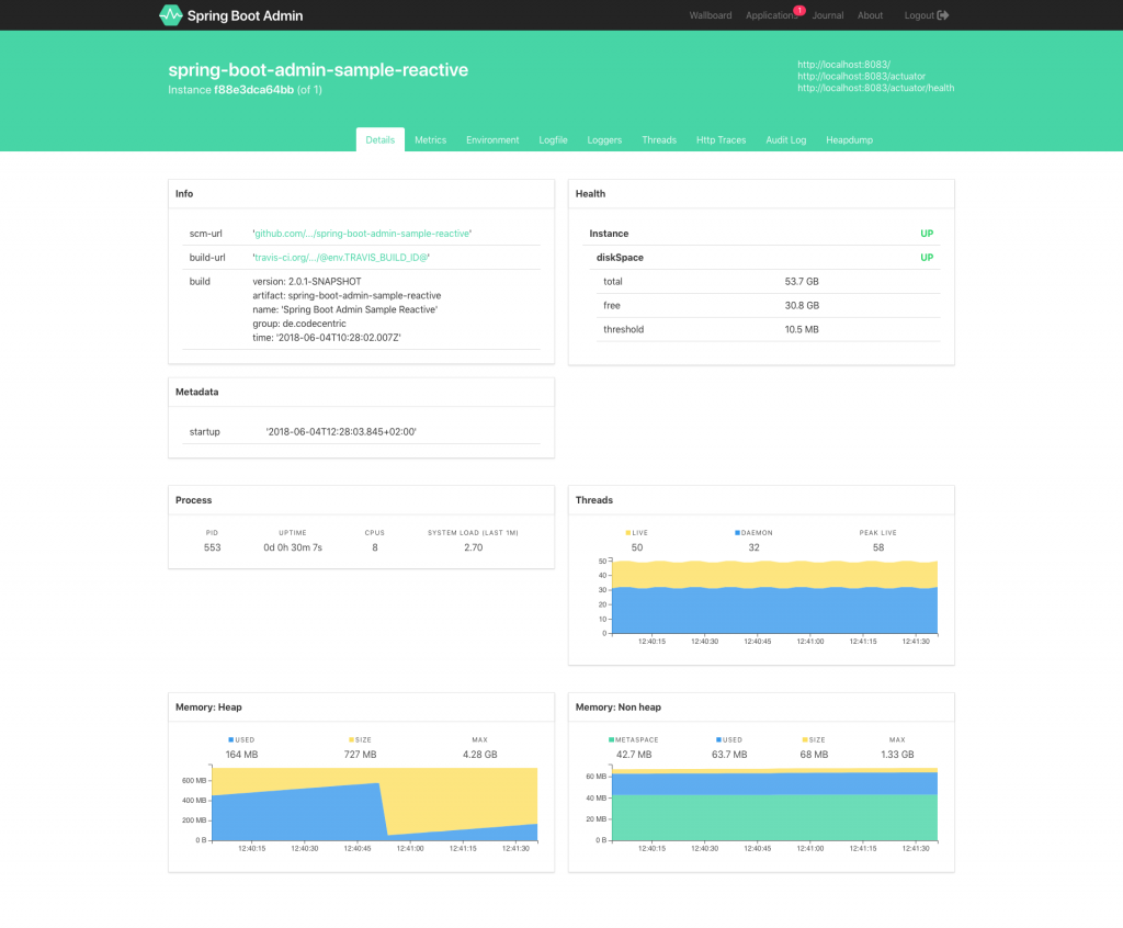 Spring Boot 应用的 Admin UI 2.0.4 发布