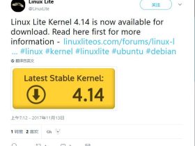 Linux Lite 宣布使用基于 Linux Kernel 4.14 的内核